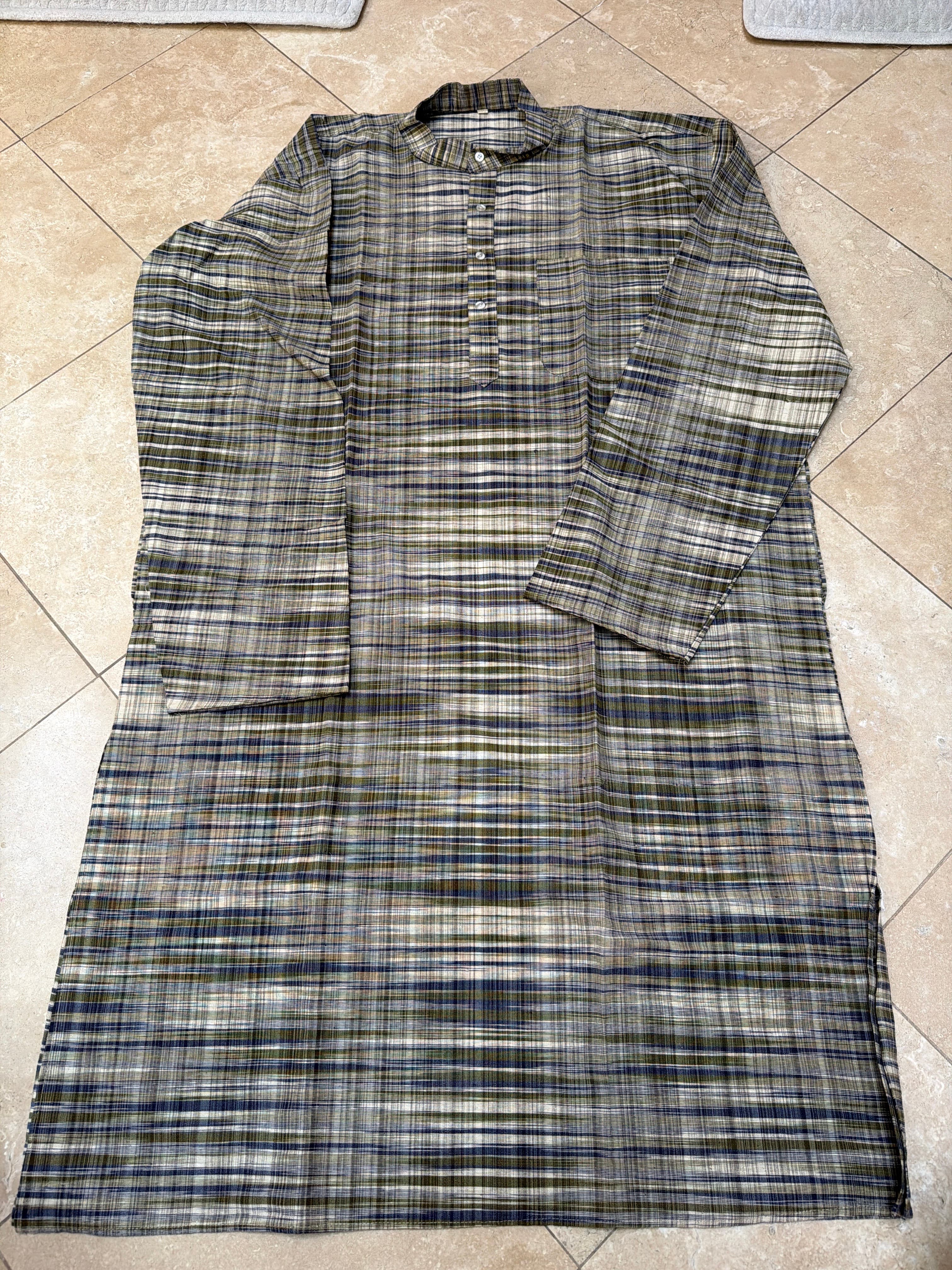 Grey Cotton kurta