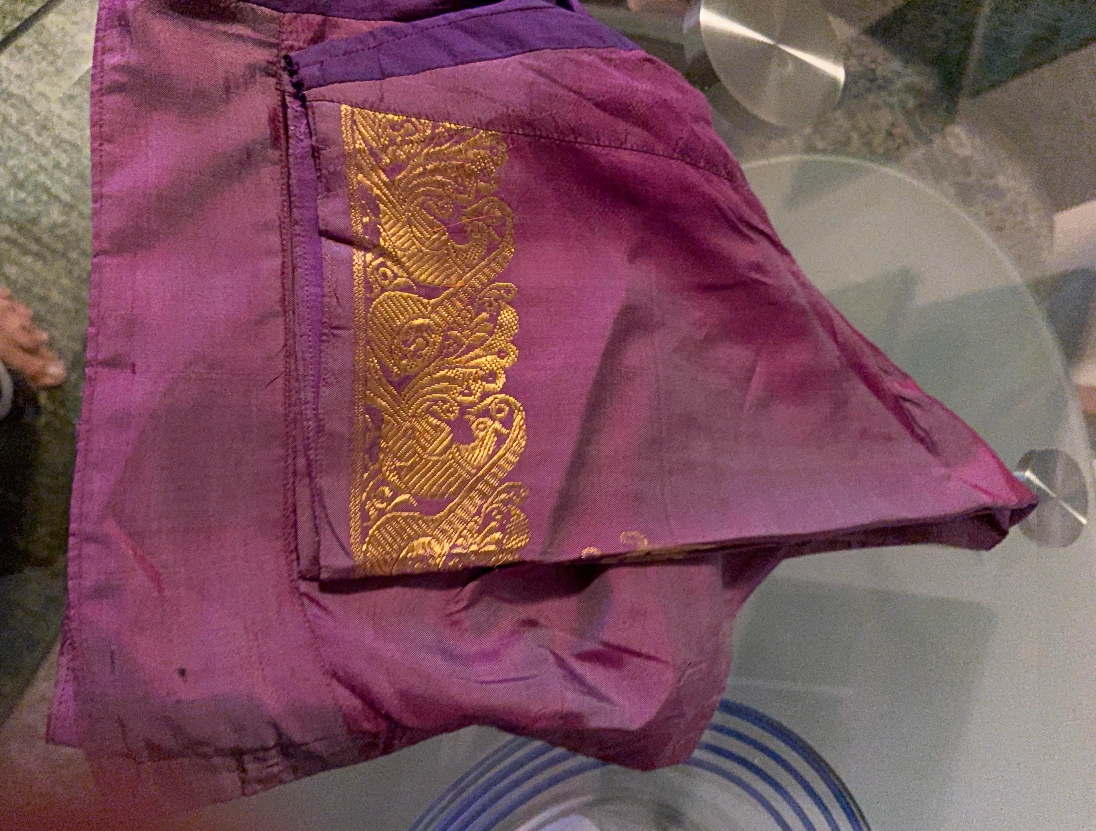 Pure kanjeevaram sil Blouse with Zari