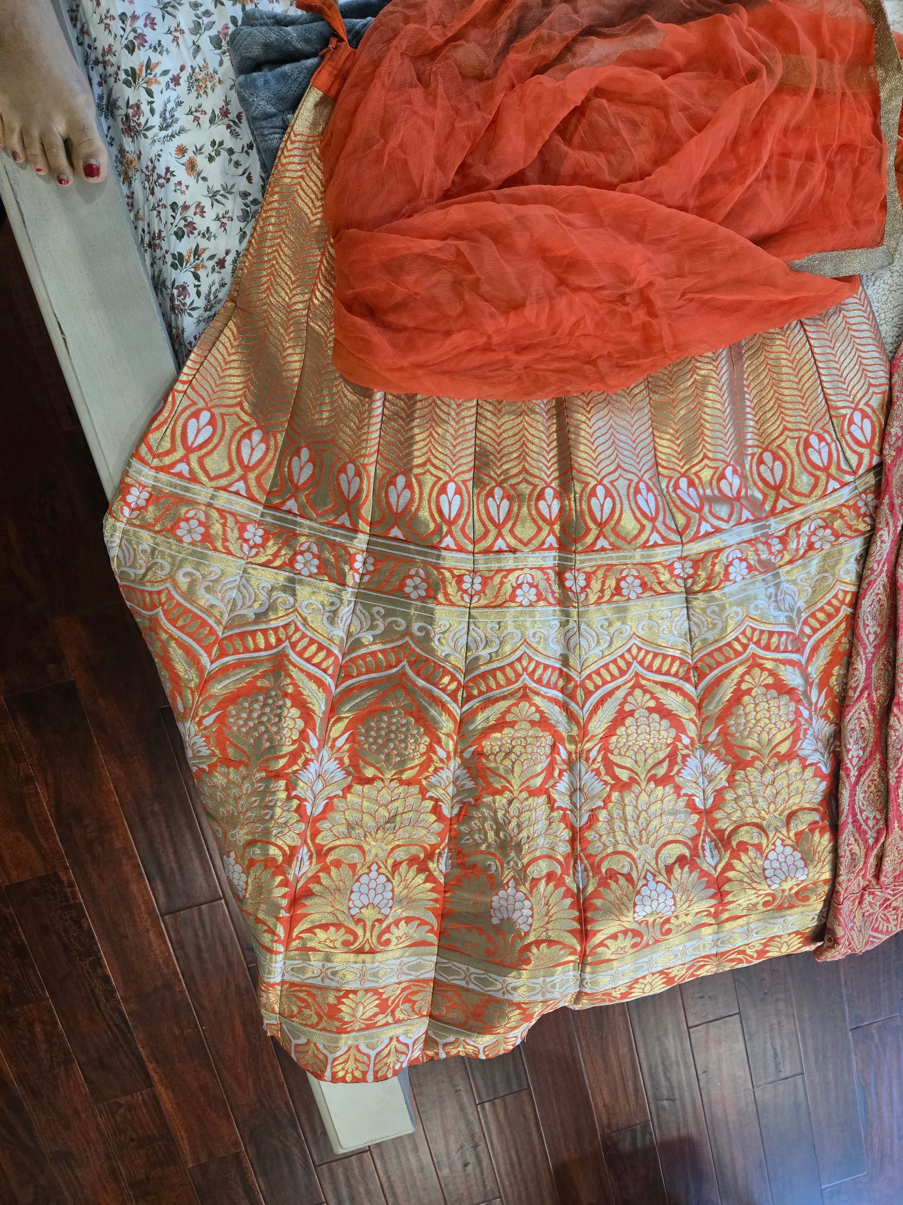 Pink-Orange-Gold Lengha