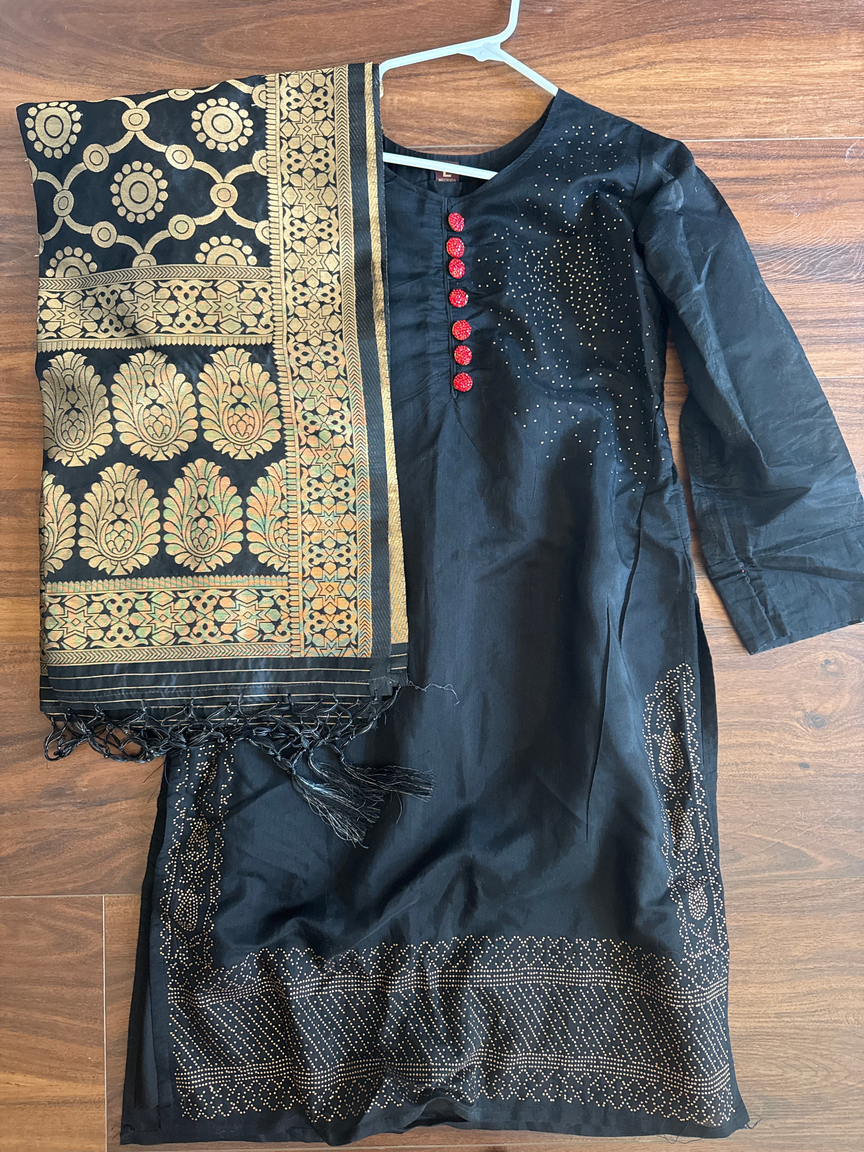 Indian Tunic, Pants, & Scarf Set